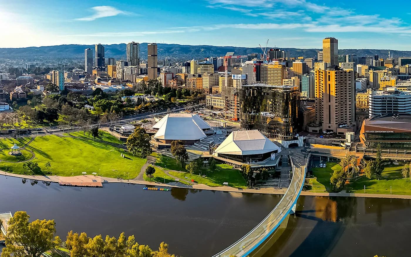 View of Adelaide in South Australia