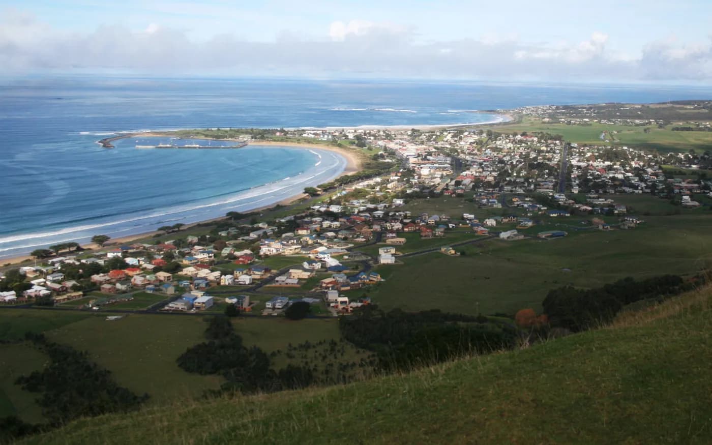 View of Apollo Bay in Victoria