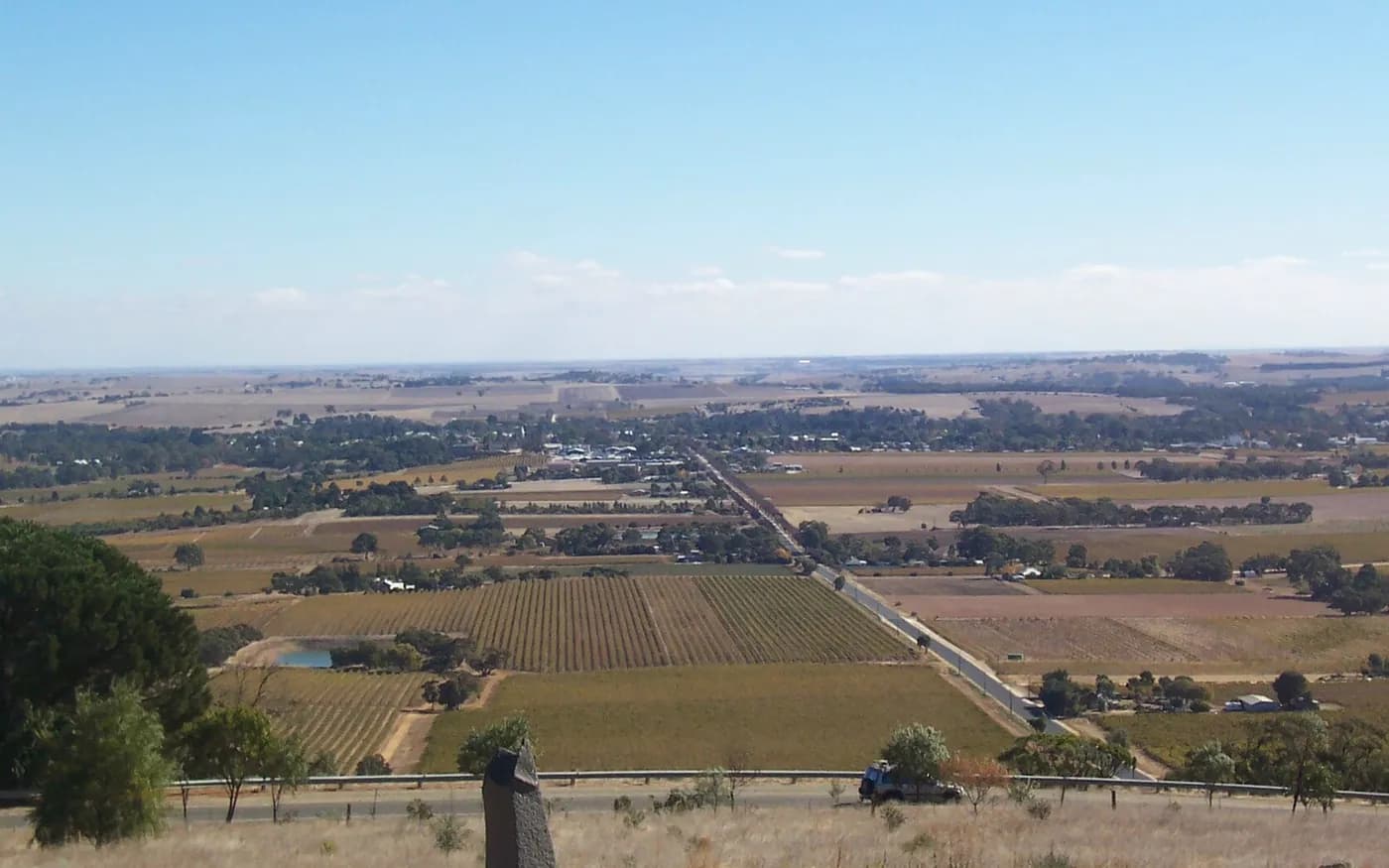 View of Barossa Valley in South Australia