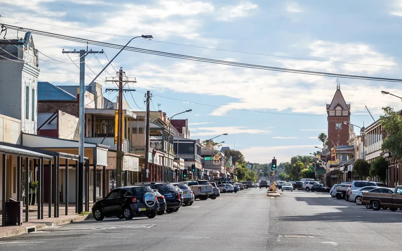 View of Broken Hill in New South Wales