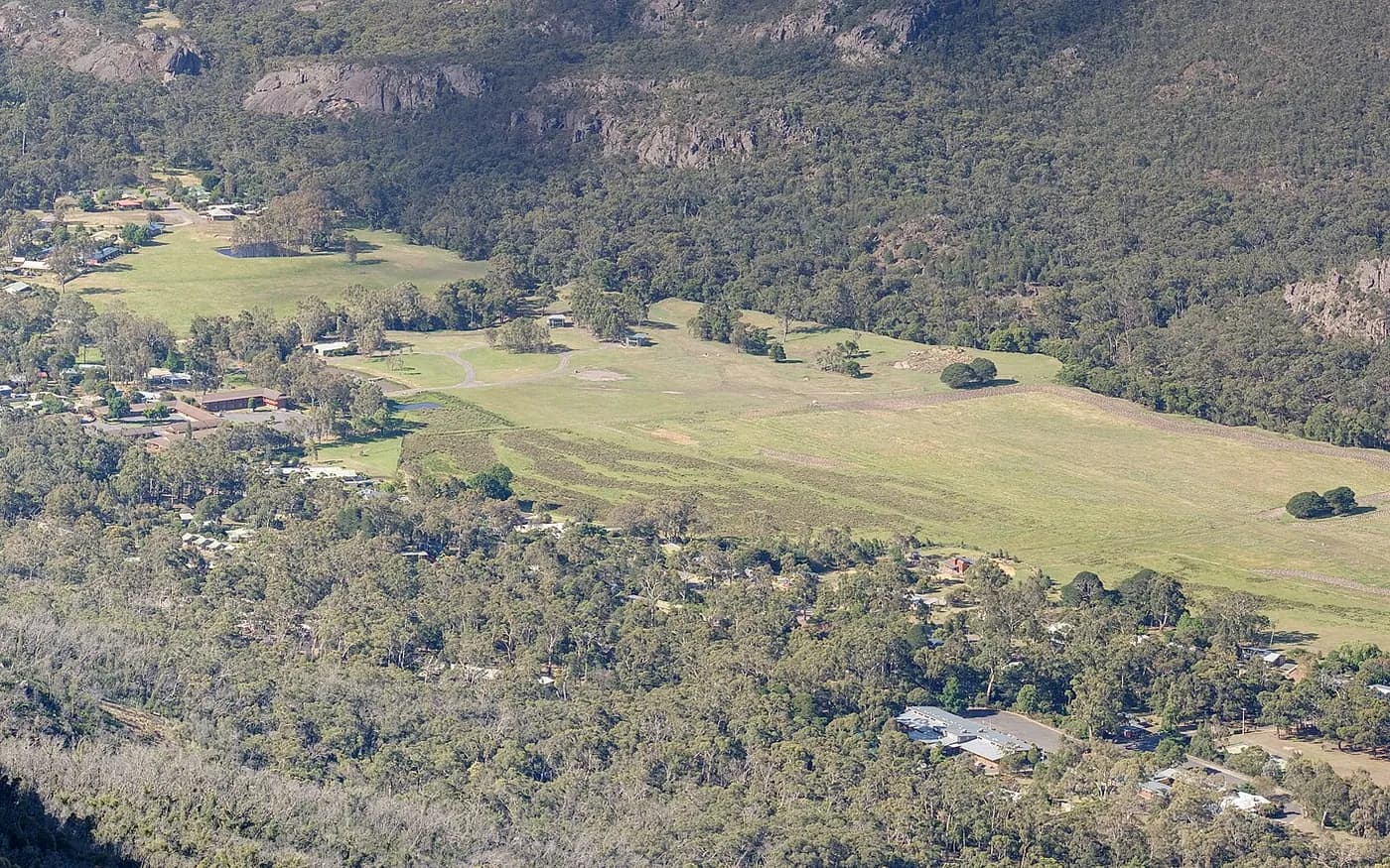 View of Halls Gap in Victoria