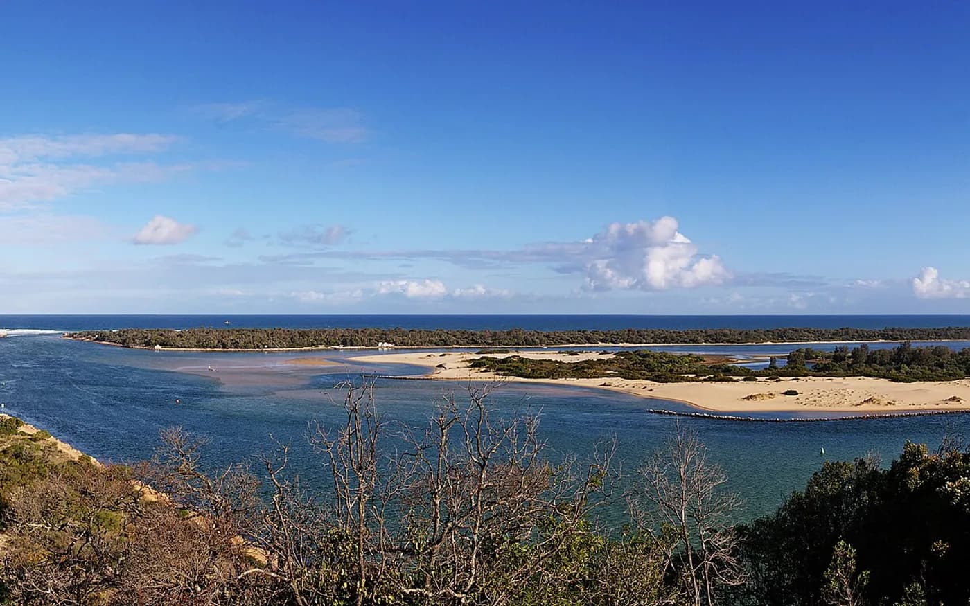 View of Lakes Entrance in Victoria
