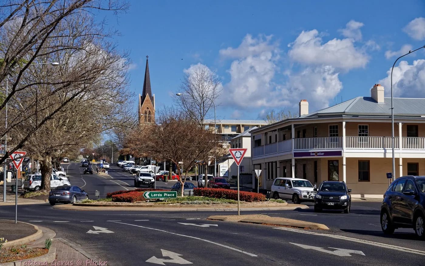 View of Orange in New South Wales