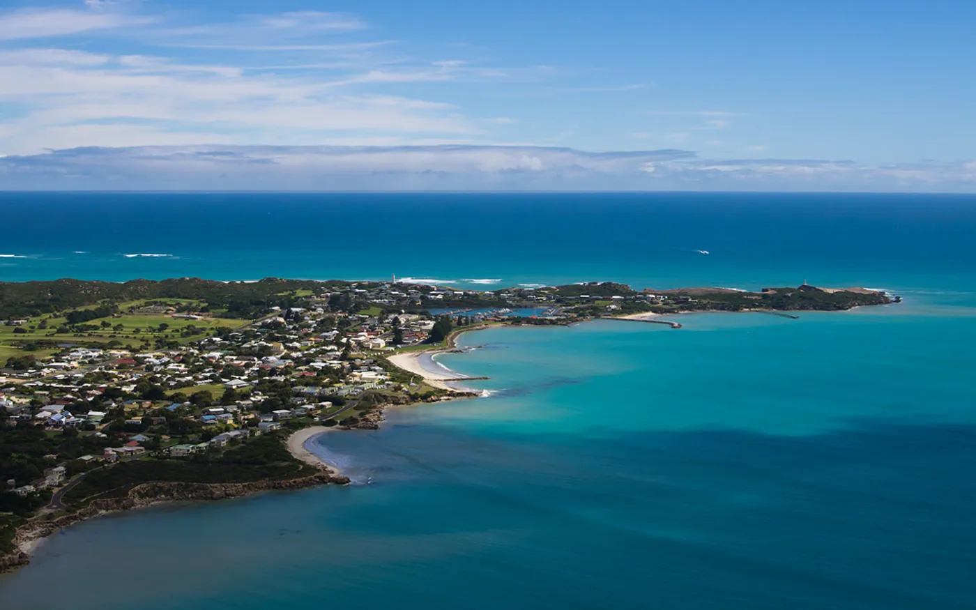View of Robe in South Australia