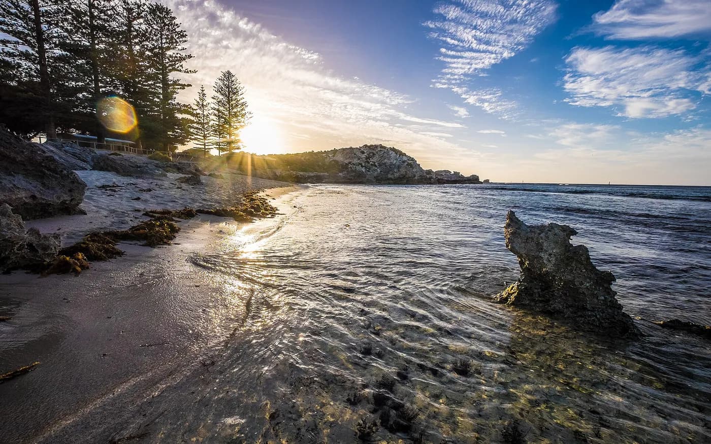 View of Rottnest Island in Western Australia