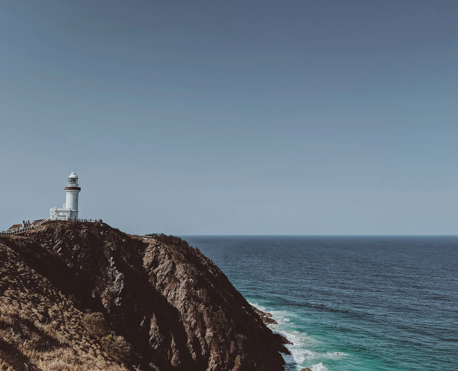 Cape Byron Lighthouse above the Byron Bay coastline