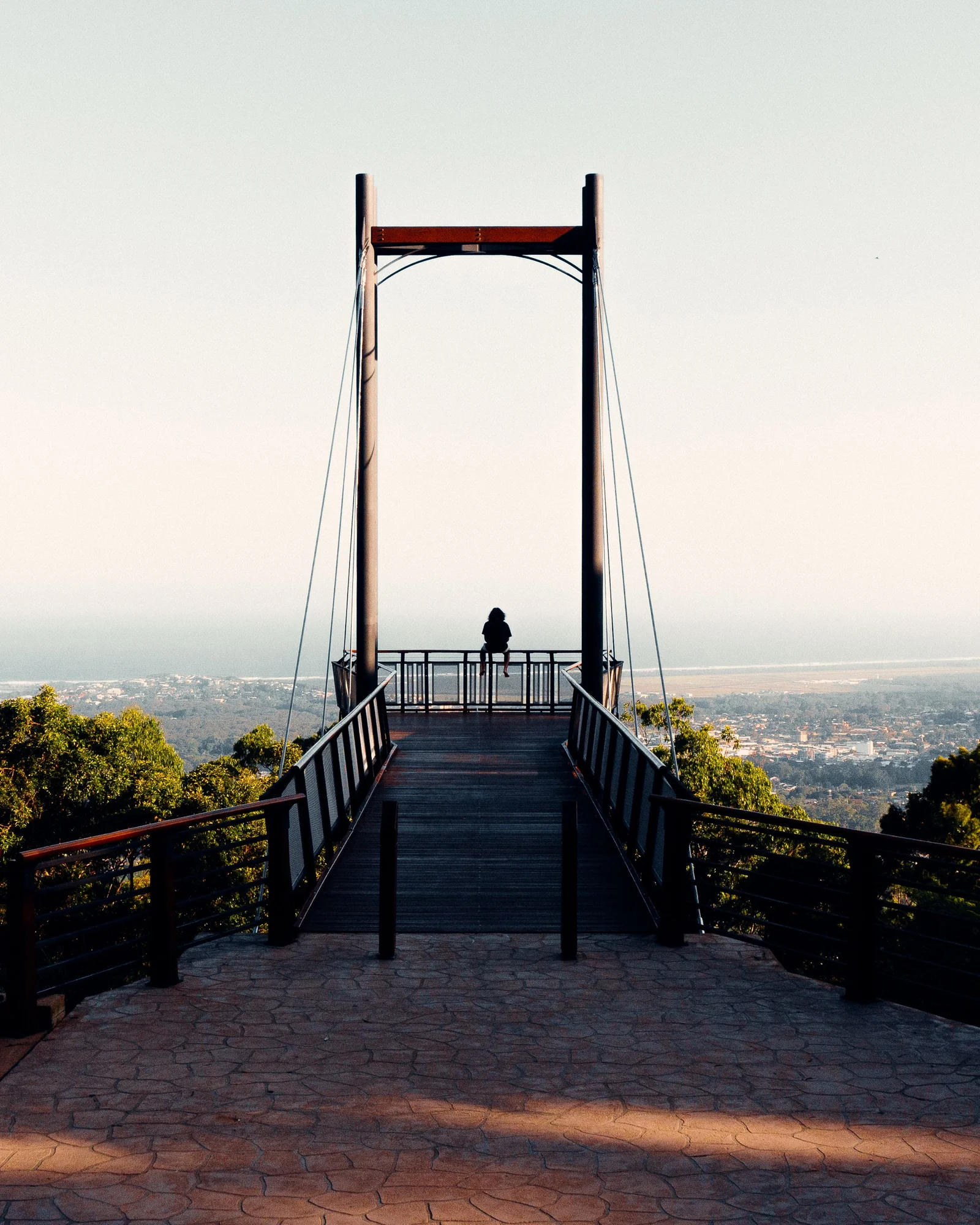 Forest Sky Pier overlooking the Coffs Harbour landscape
