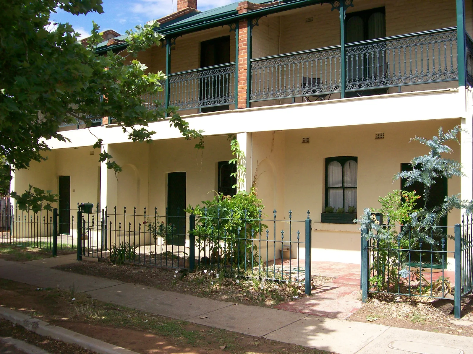 Victorian terrace houses in Dubbo, New South Wales