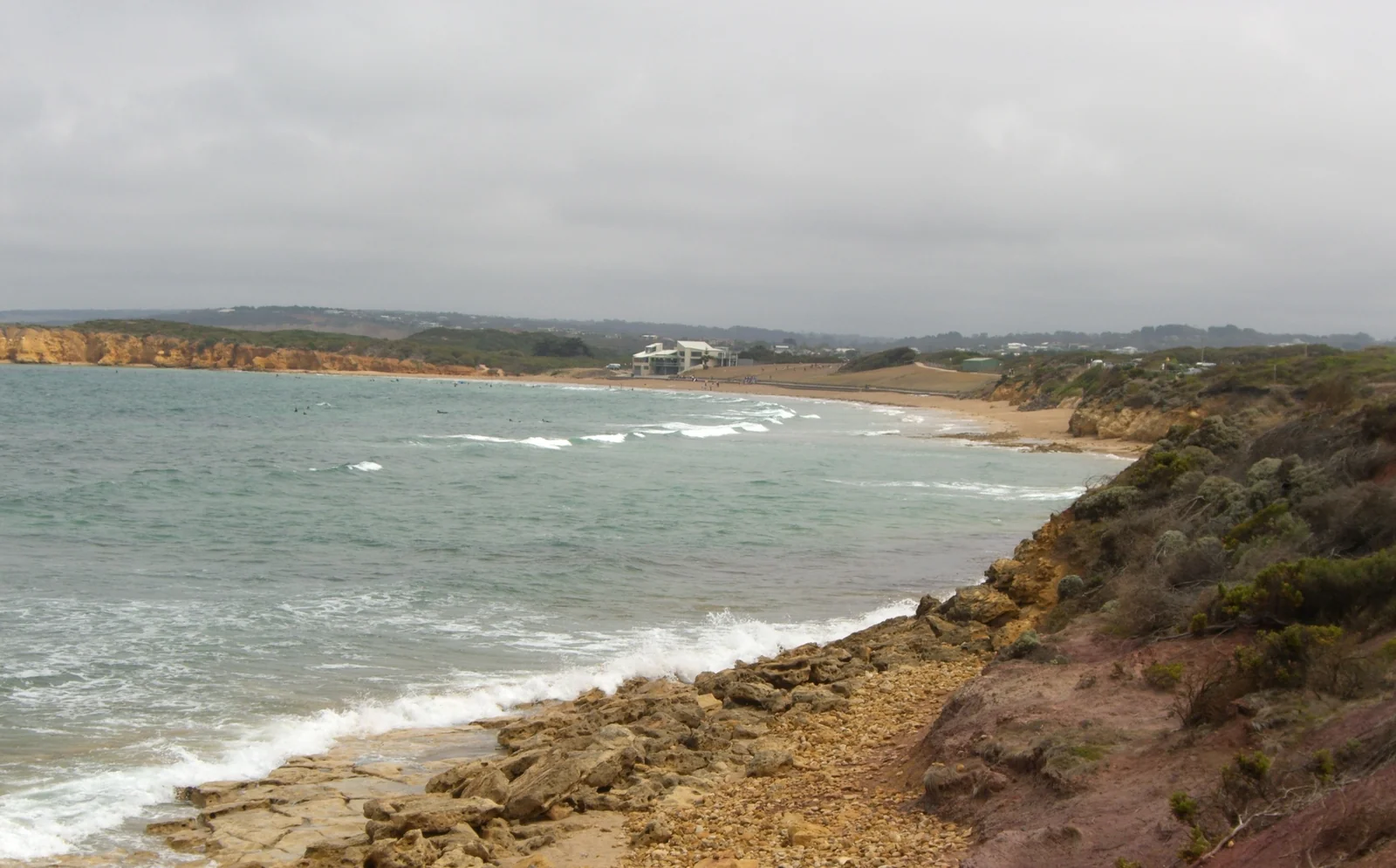 Surf coast at Torquay near the start of the Great Ocean Road