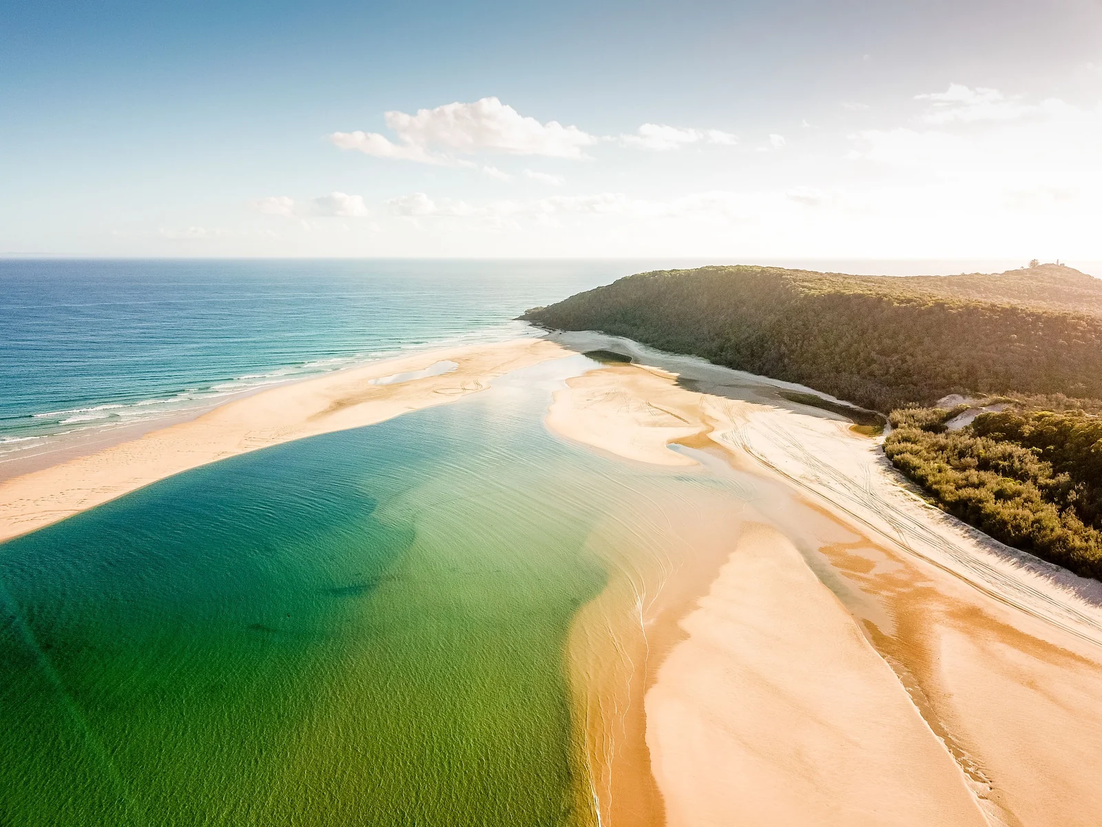 Rainbow Beach coastline in the Gympie region