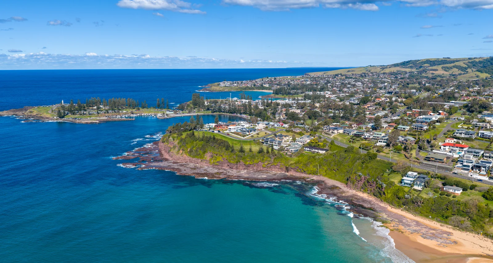Kiama town and coastline in New South Wales